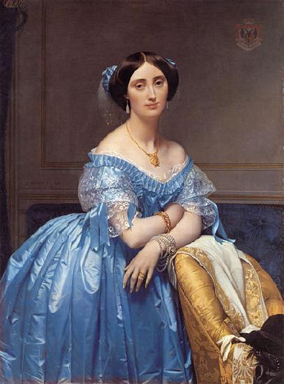 Jean-Auguste Dominique Ingres Portrait of the Princess Albert de Broglie oil painting image